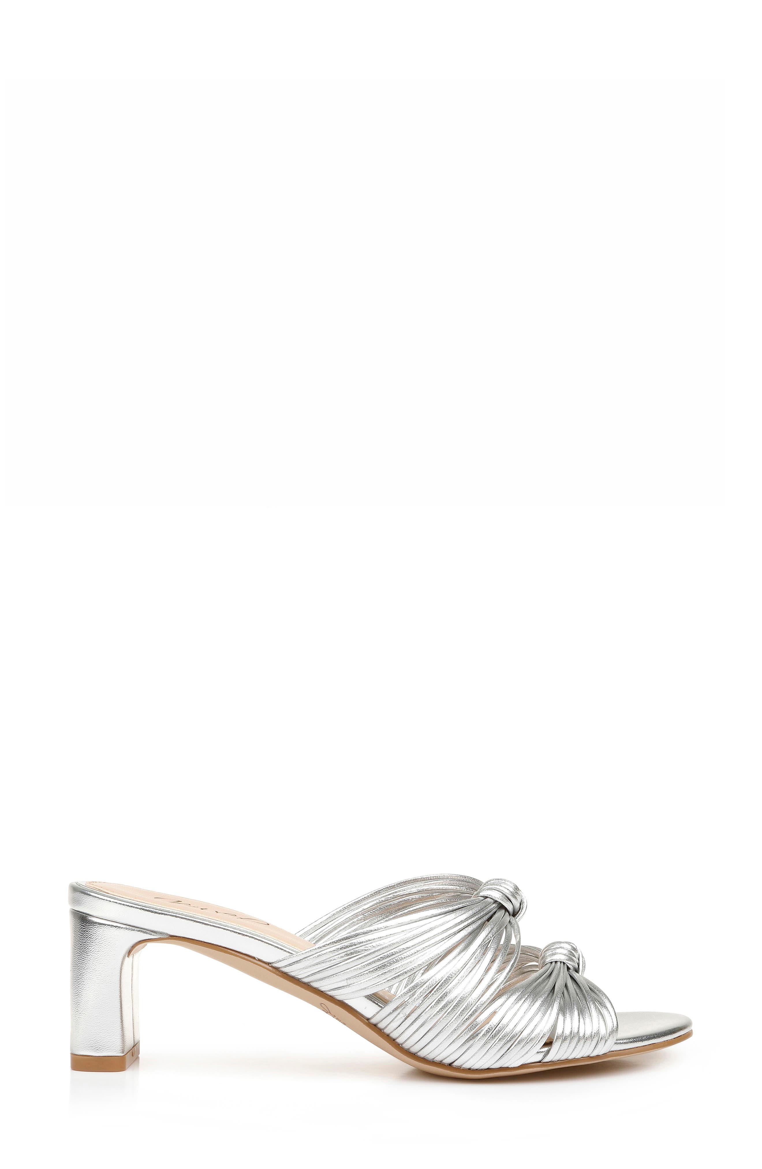 Jewel Badgley Mischka Cheryl Knotted Slide Sandal, Alternate, color, 