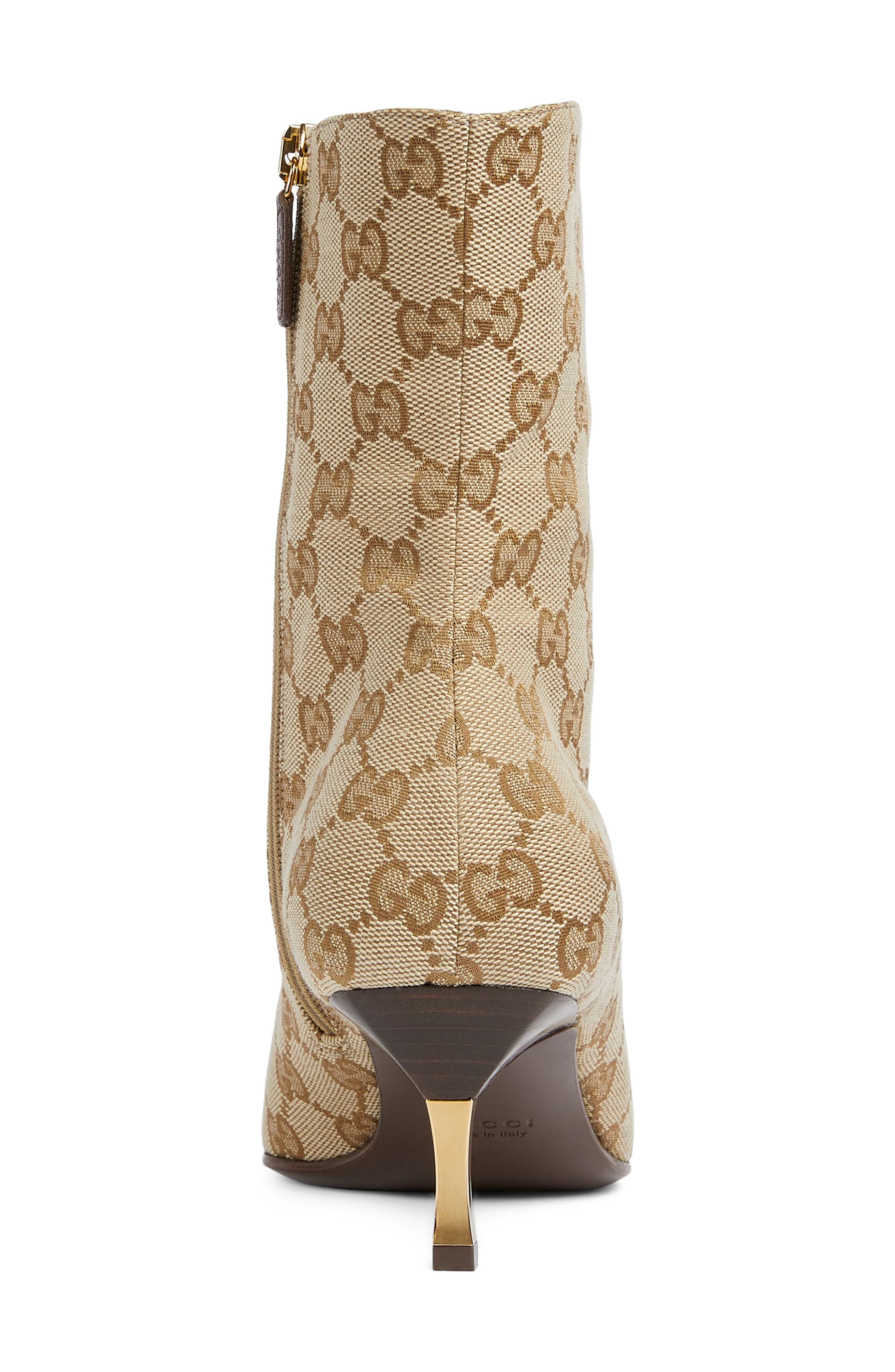 Gucci Trinity Bootie, Alternate, color, 9167 Vintage Sand/ Dark Brown