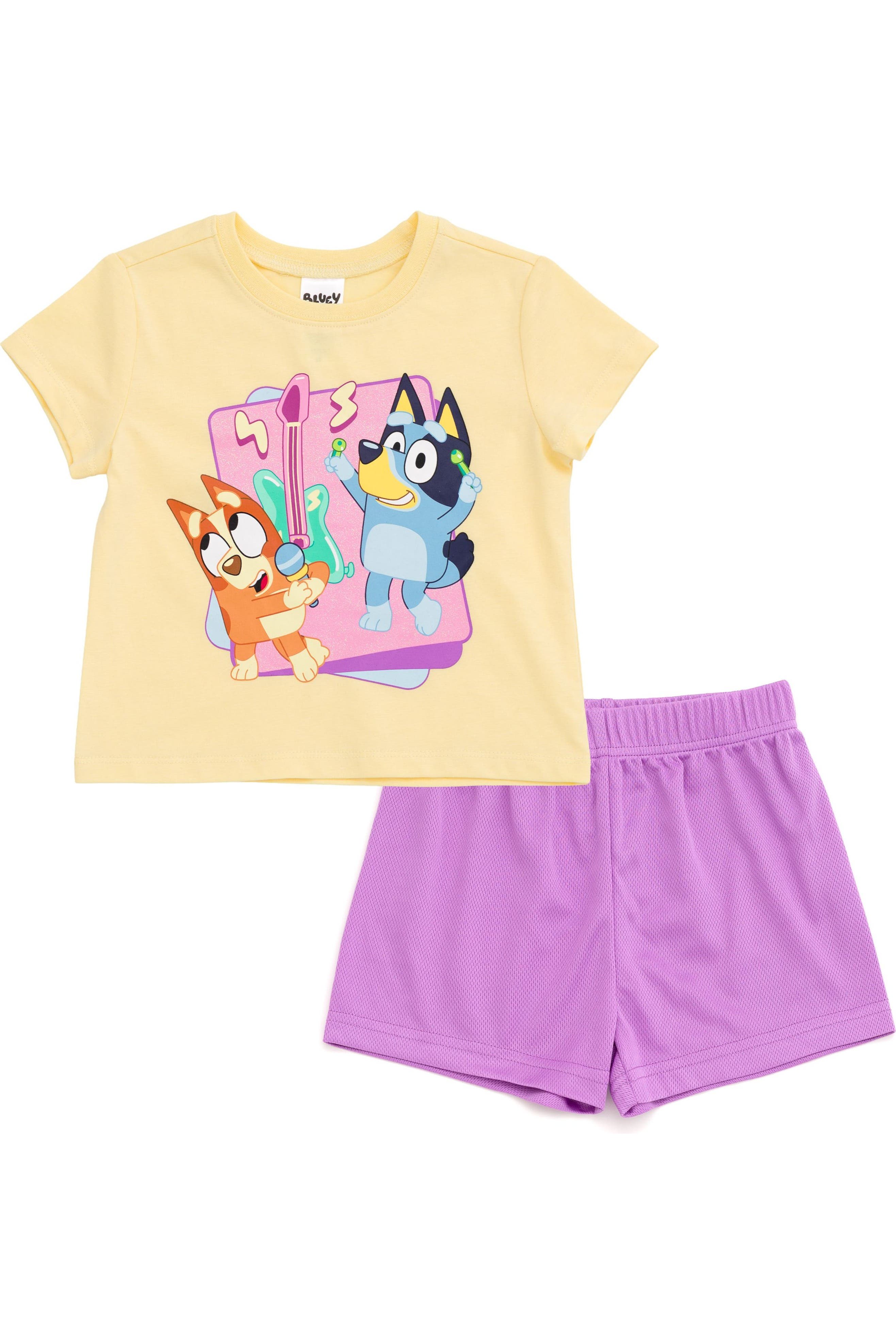 selected Yellow Purple Bluey