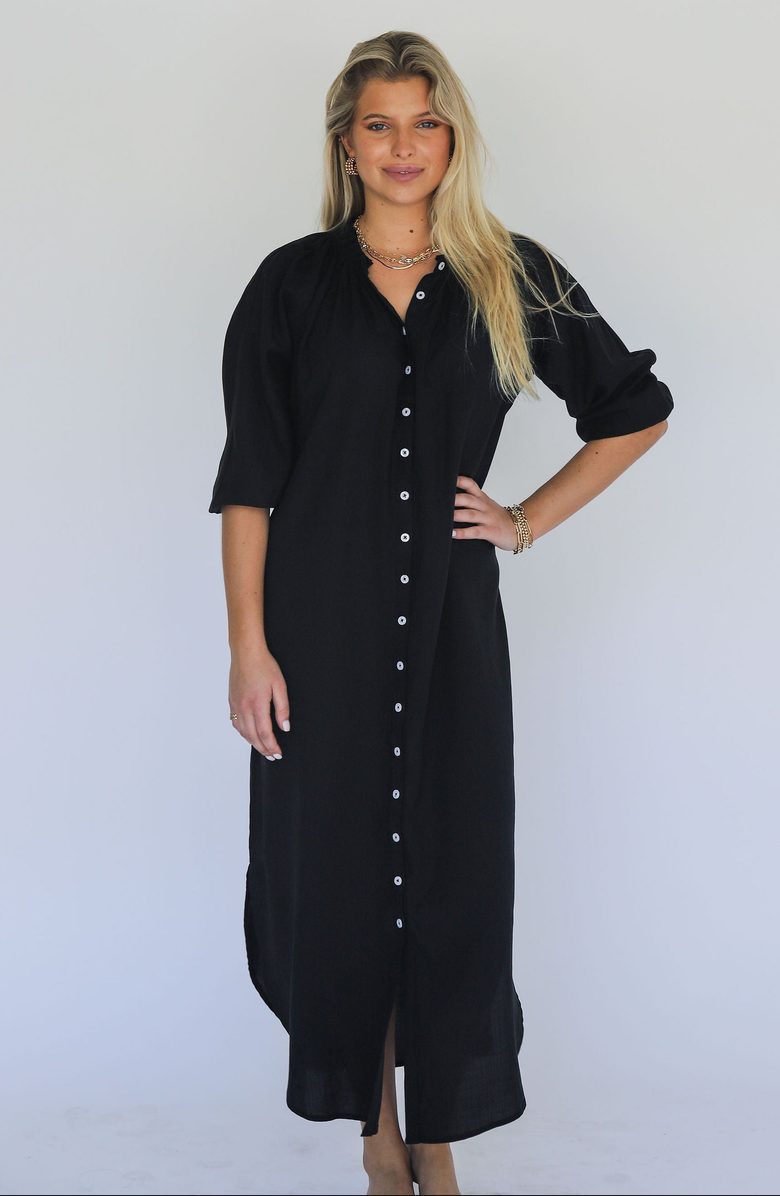 By Tess Collection Sophie Dress, Main, color, Black