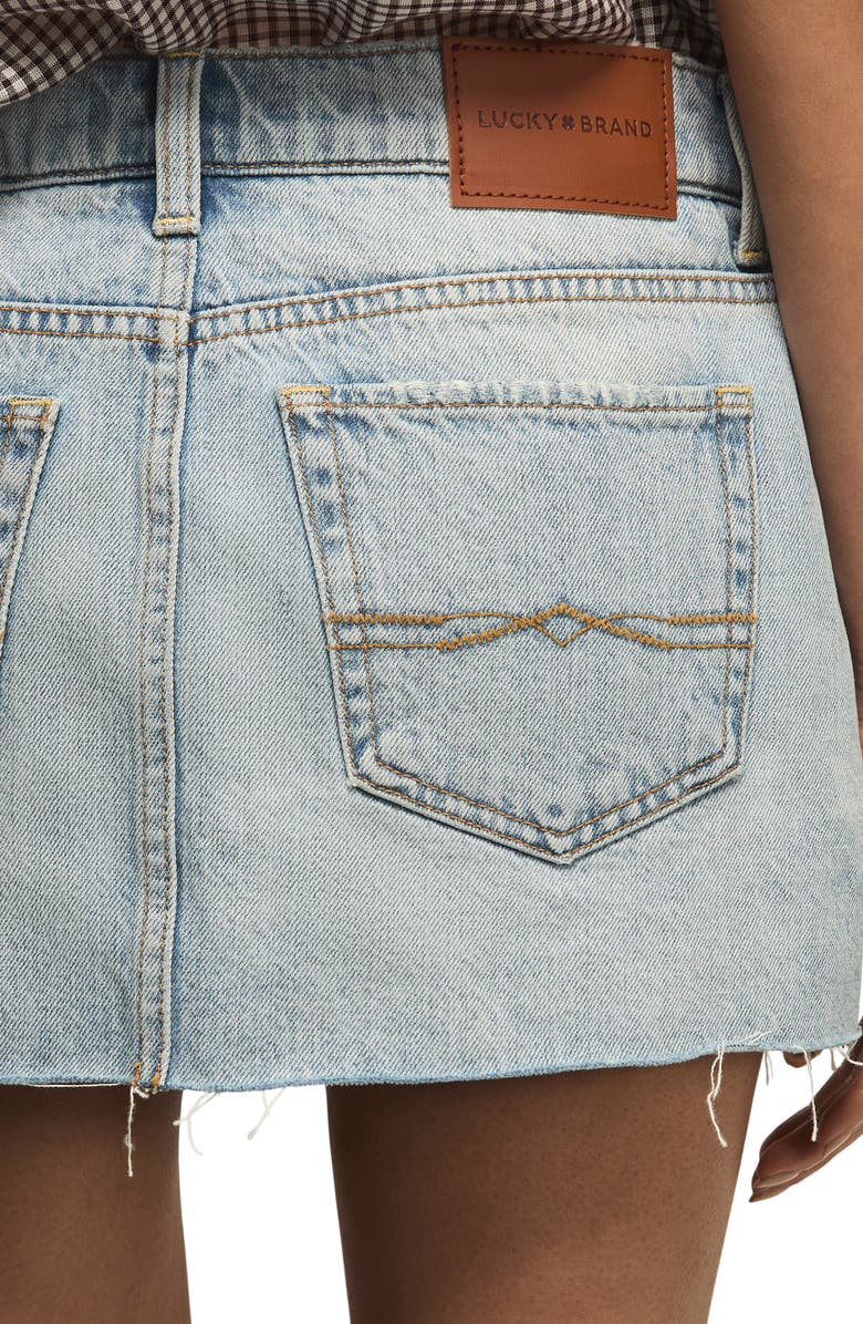 Lucky Brand Denim Miniskort, Alternate, color, It Girl Wash
