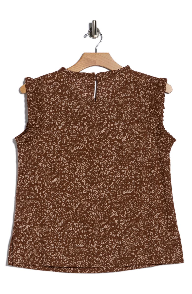 DR2 by Daniel Rainn Smocked Ruffle Tank, Alternate, color, R625 Mocha