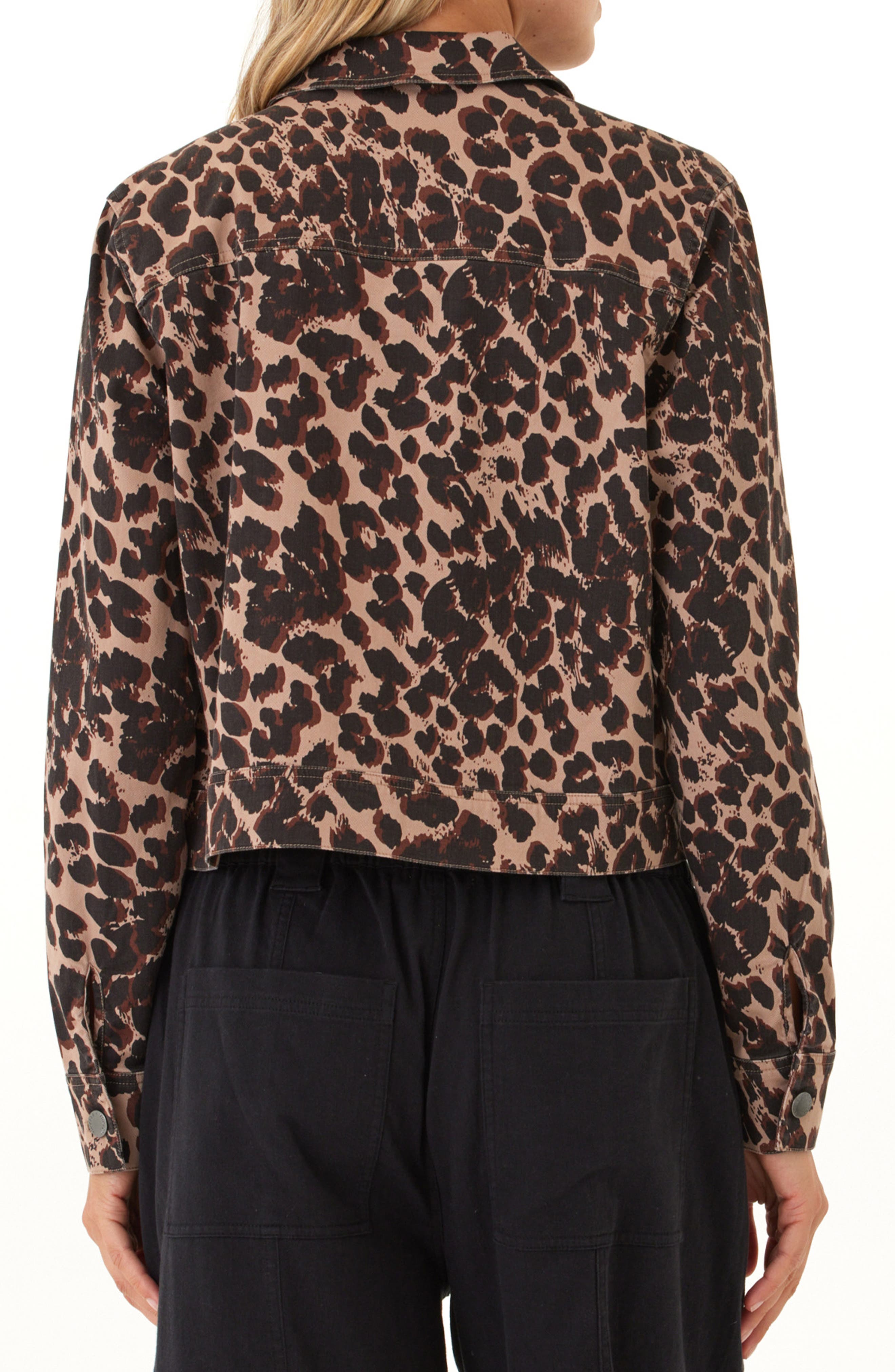 Abbey Leopard Print Trucker Jacket - image 2