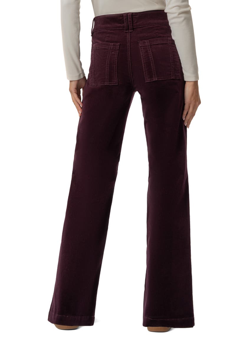 Jodi High Waist Straight Leg Corduroy Utility Pants, Alternate, color, EGGPLANT