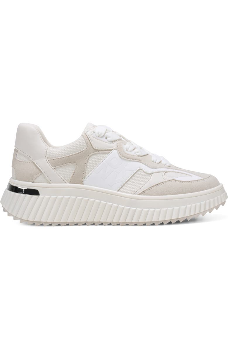 DKNY Lachele Platform Sneaker, Alternate, color, Soft White/ White
