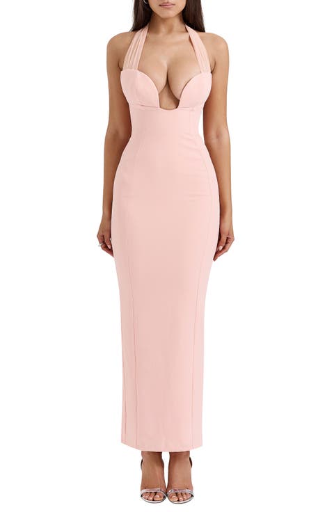 Gianina Halter Column Gown