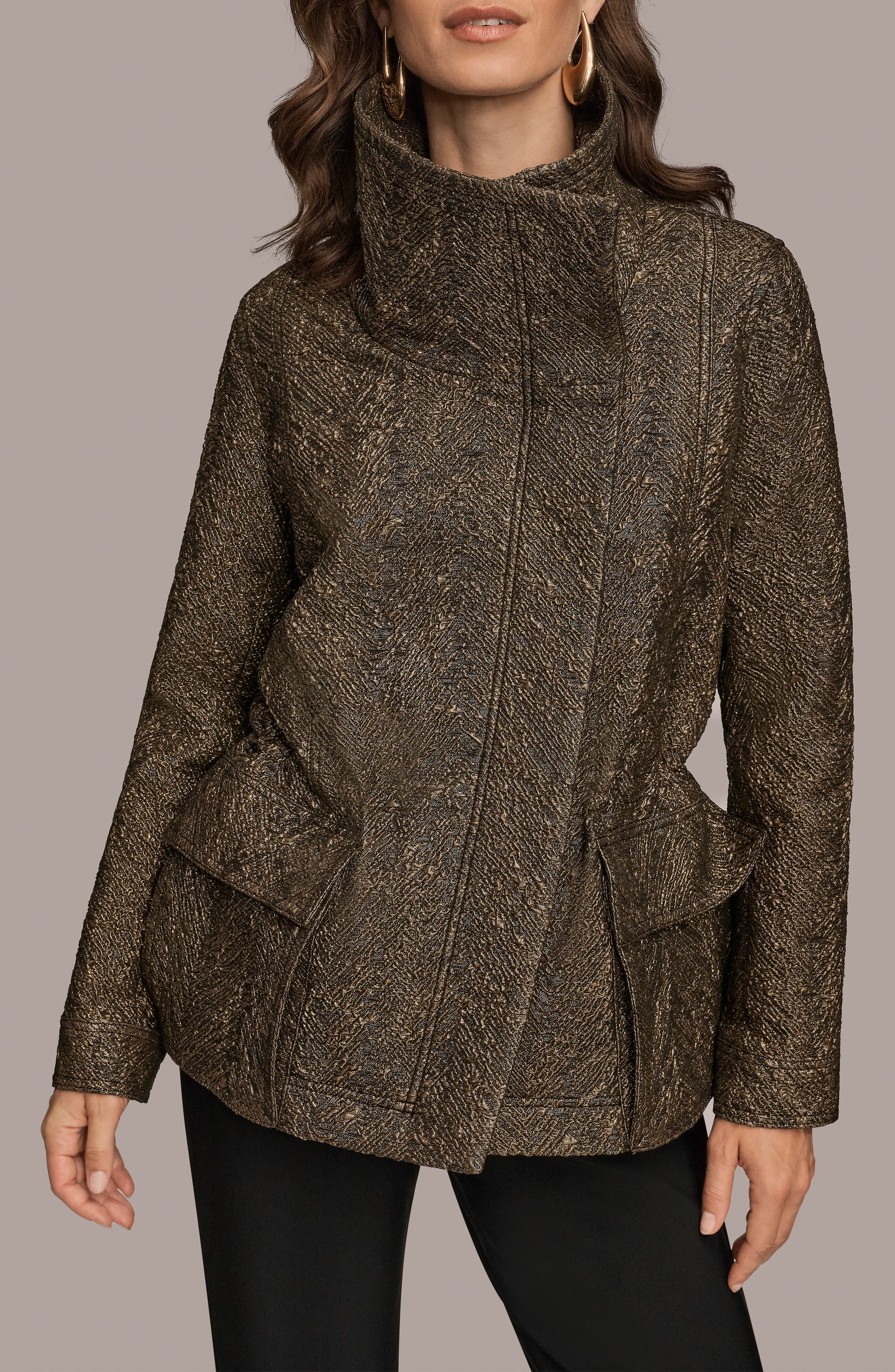 Metallic Jacquard Jacket