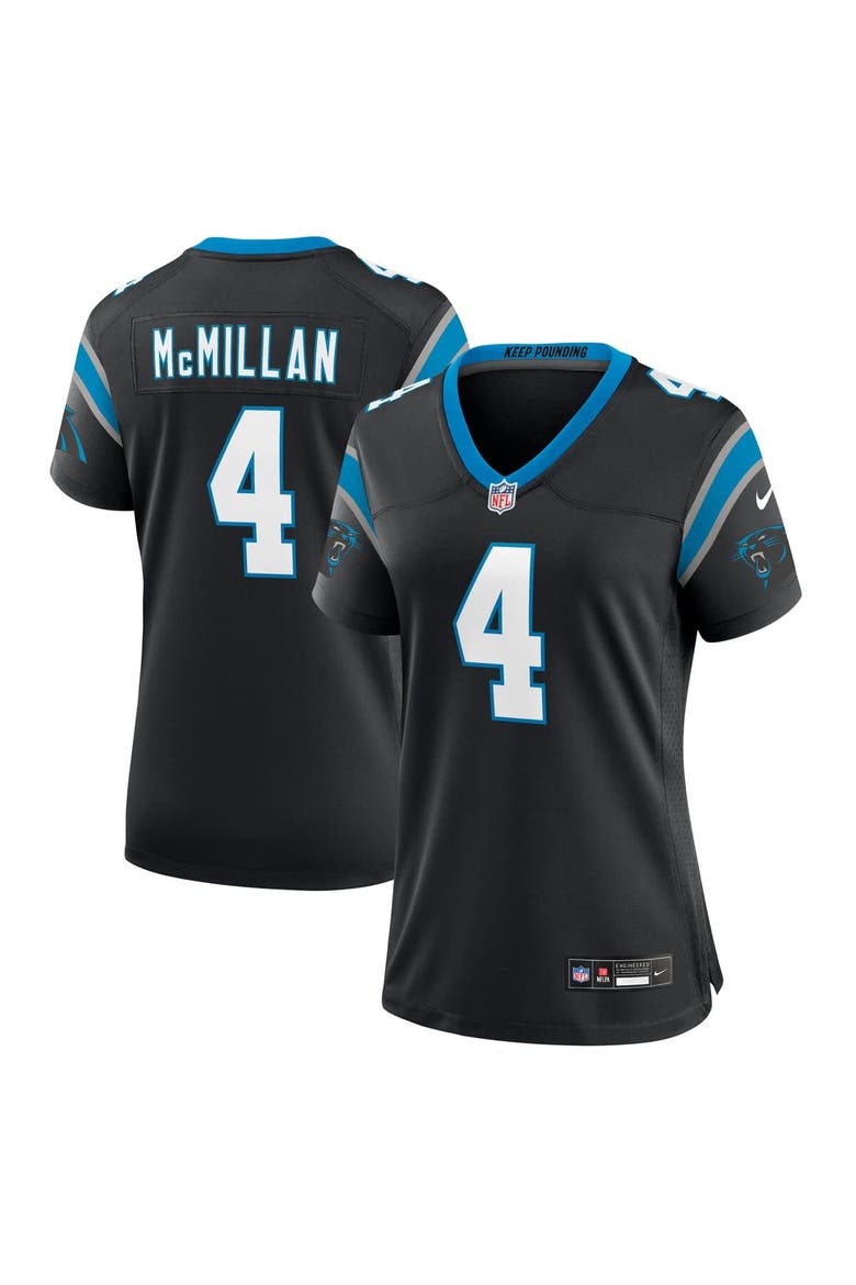 Women's Nike Tetairoa McMillan  Black Carolina Panthers Team Game Jersey, Main, color, Black