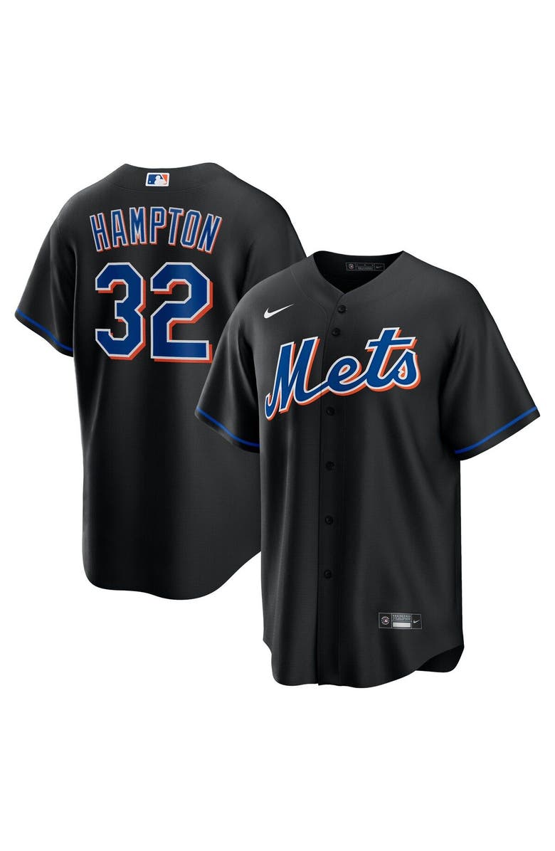 Nike Men's Nike Mike Hampton Black New York Mets 2022 Alternate Replica Player Jersey, Main, color, Black