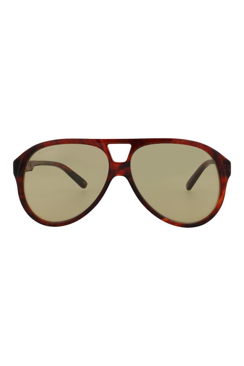 59mm Aviator Sunglasses, Main, color, HAVANA HAVANA BROWN