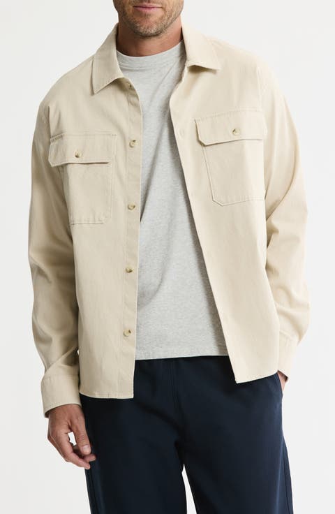 Cotton & Silk Stretch Overshirt