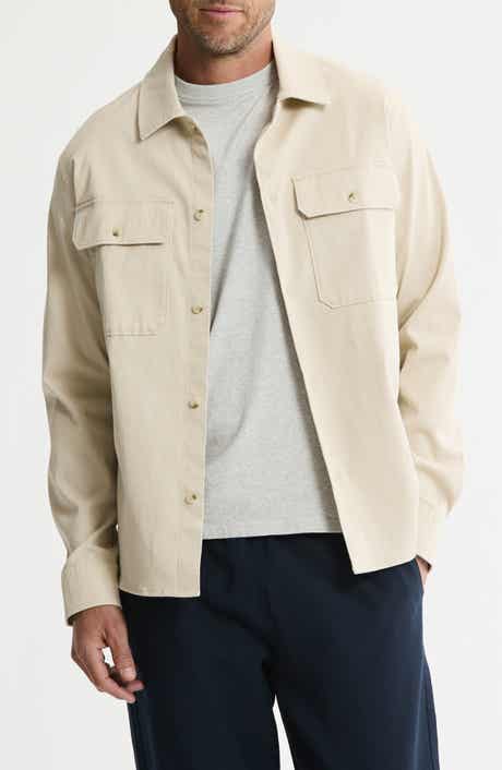 JACHS Cotton & Silk Stretch Overshirt