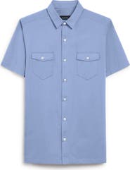 Bugatchi OoohCotton® Short Sleeve Button-Up Shirt