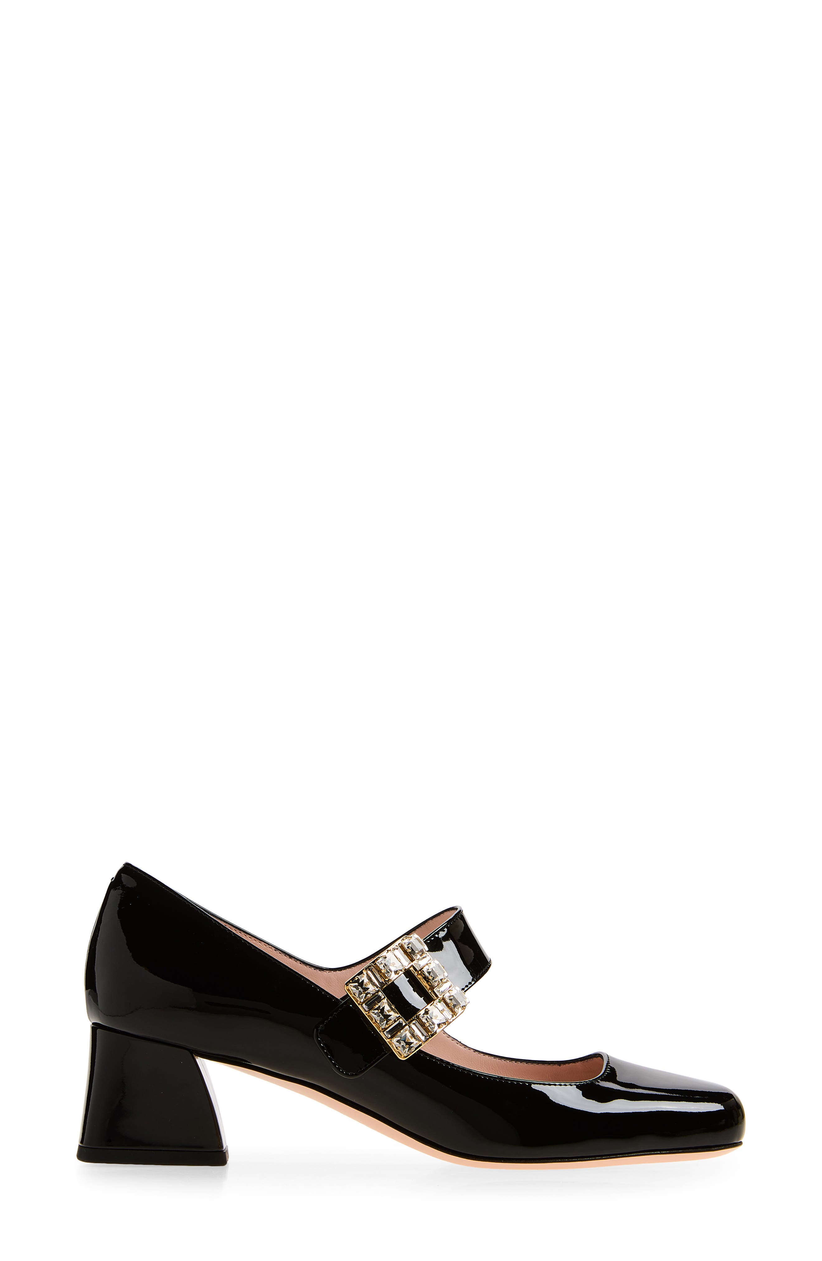 Roger Vivier Très Vivier Strass Pump, Alternate, color, Nero