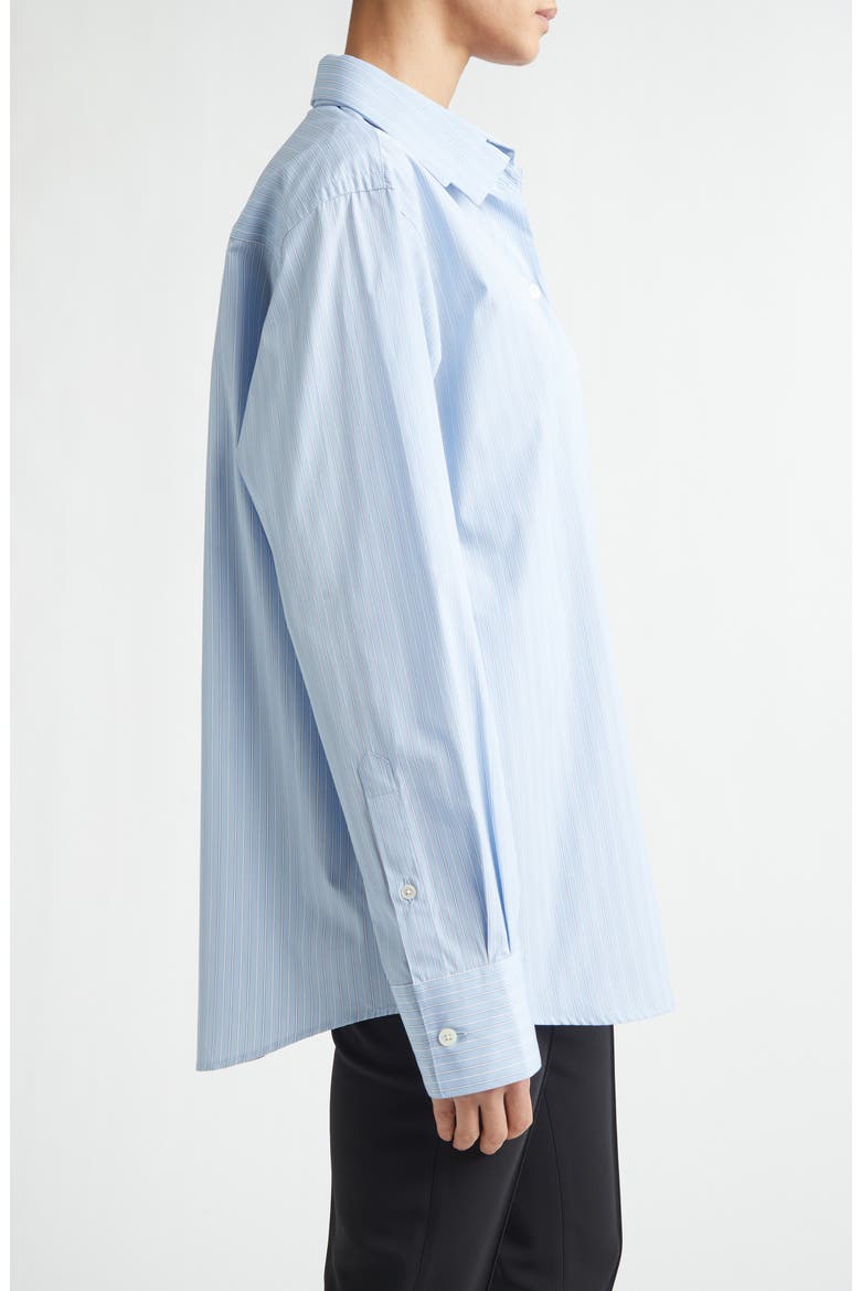 Double Collar Stripe Shirt, Alternate, color, BLUE STRIPE