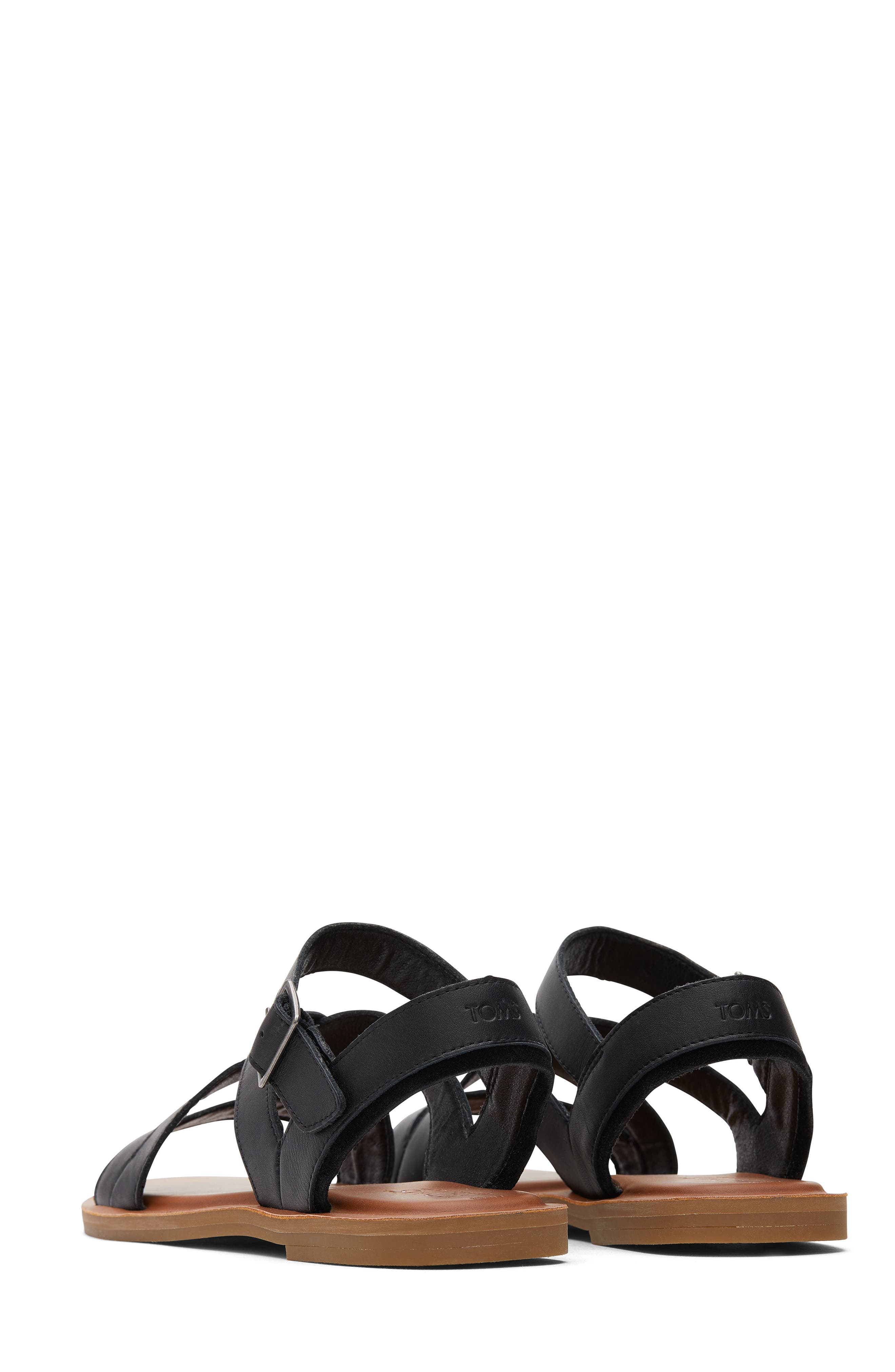 TOMS Sloane Ankle Strap Sandal, Alternate, color, Black