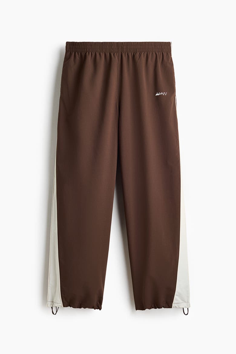 Loose Fit Nylon Track Pants, Alternate, color, Brown/Sport 92