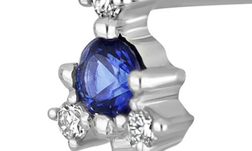 Bony Levy El Mar Diamond & Sapphire Hook Stud Earrings