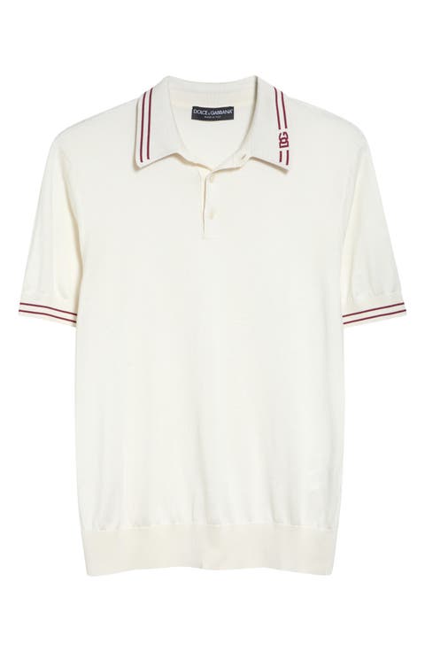 Tipped Silk Polo
