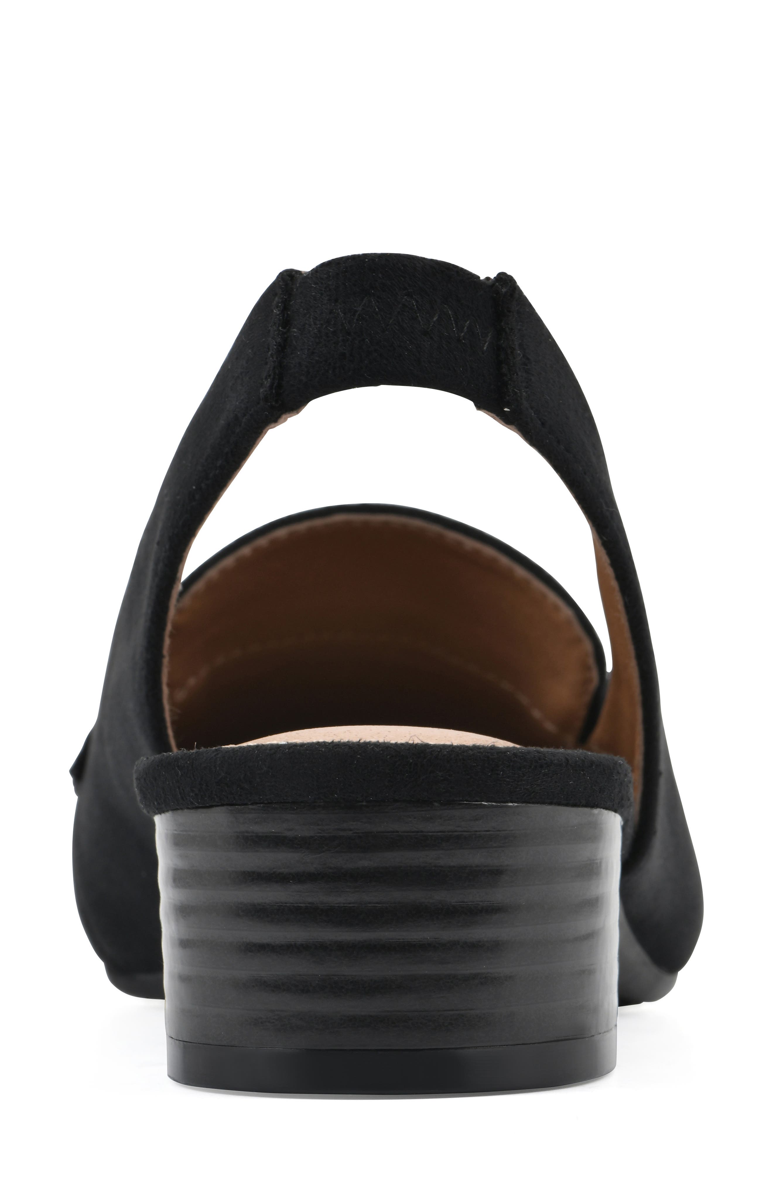 White Mountain Footwear Boreal Slingback Mule, Alternate, color, Black Fabric