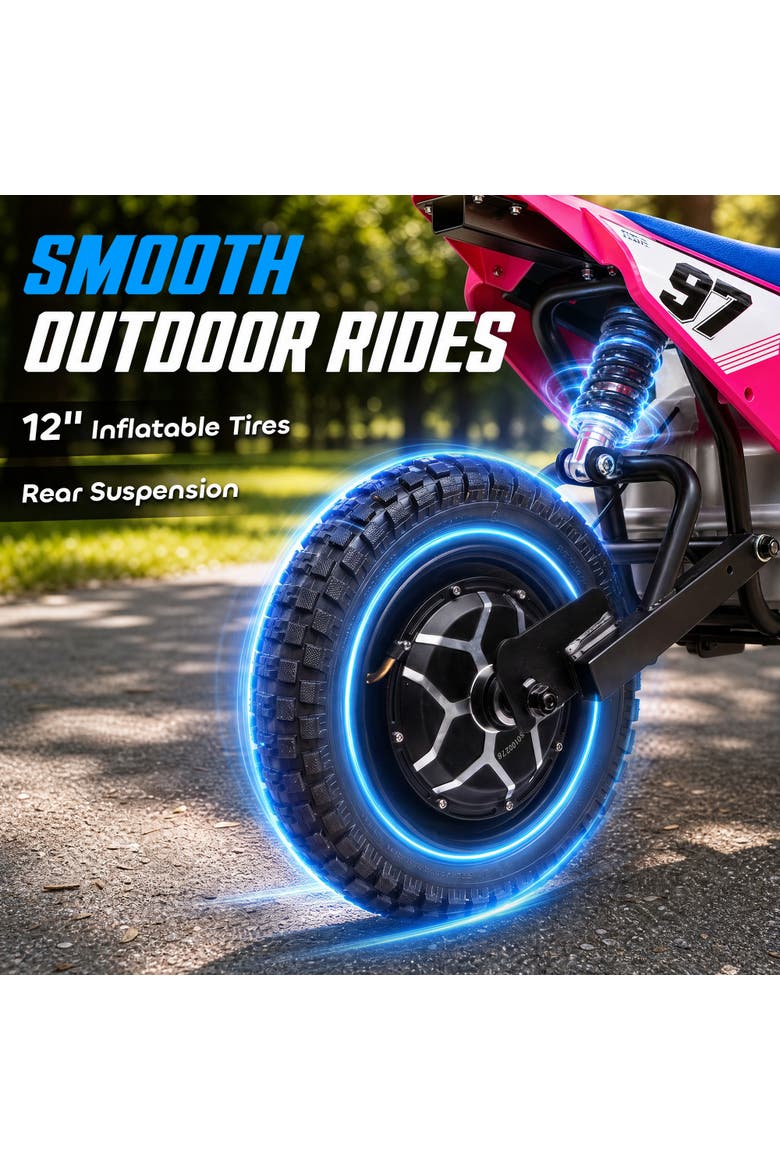 Electric Dirt Bike with Brushless Motor, Alternate, color, Pink