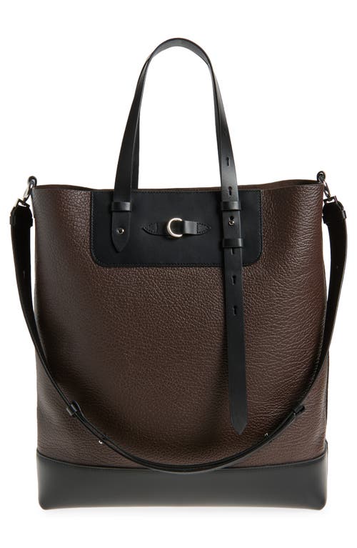 Maison Margiela Textured Leather Tote Bag With Dual Handles