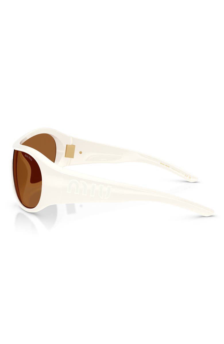 Miu Miu 133mm Oversized Irregular Sunglasses, Alternate, color,