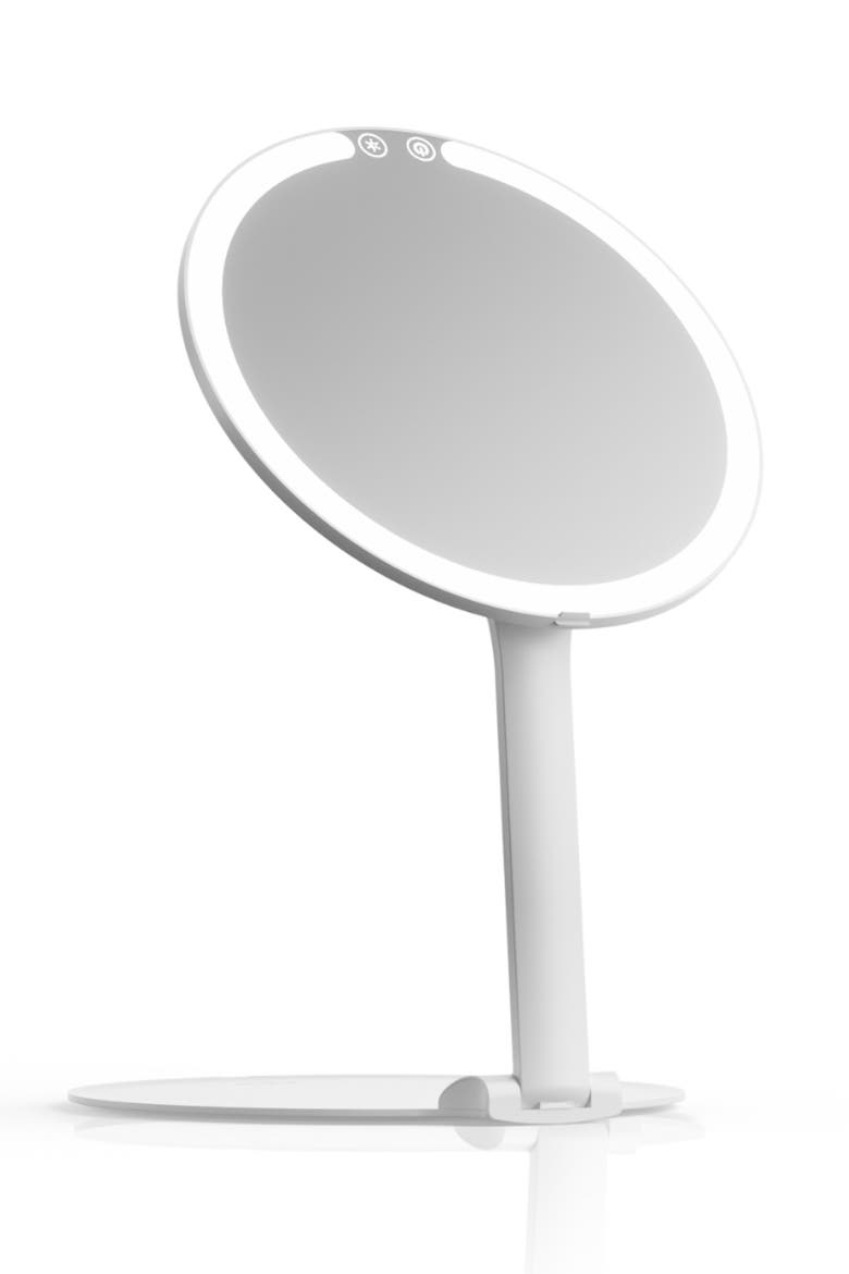 Abigail LED Travel Mirror, Main, color, White