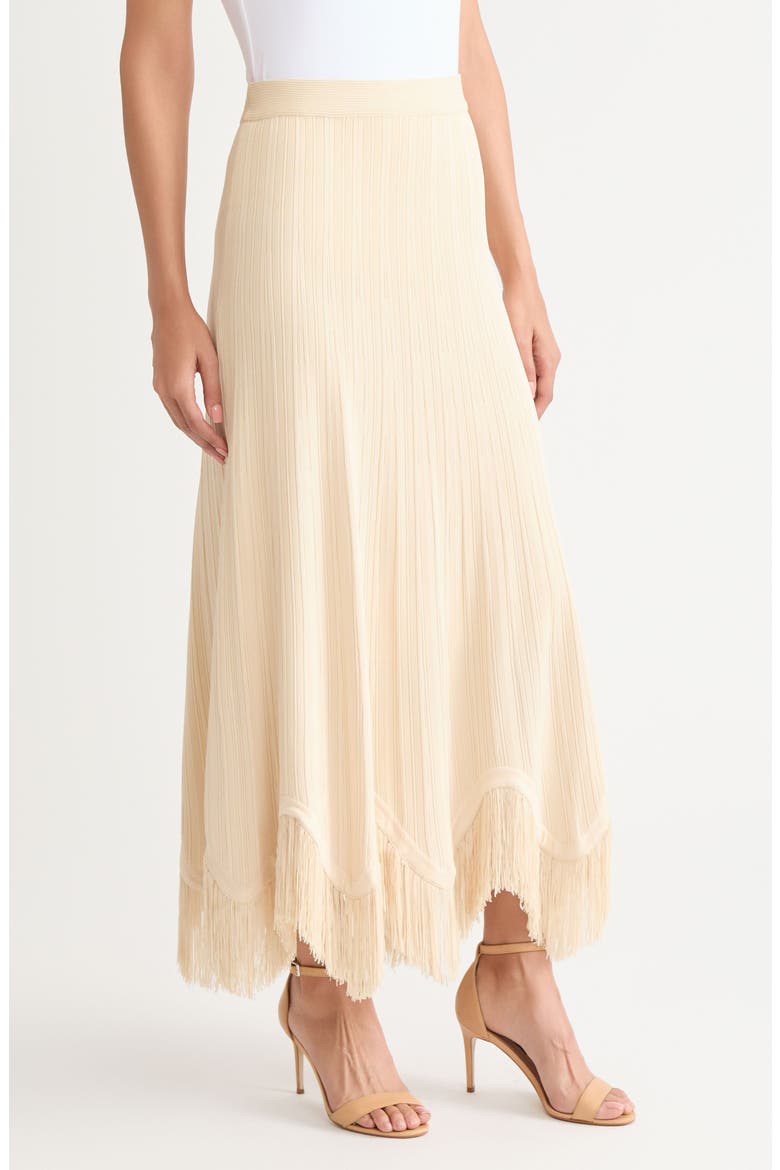 x Lani Lynn Fringe Knit Skirt, Alternate, color, PEARL