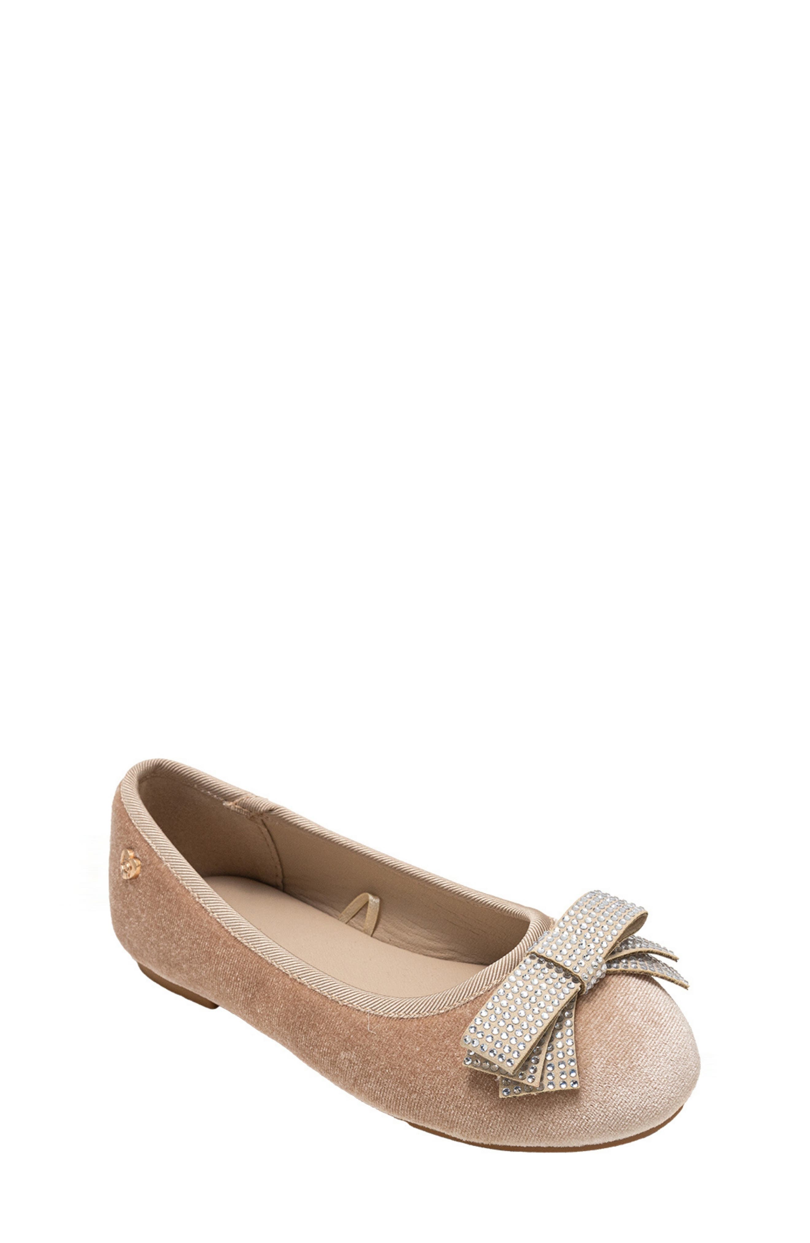 bebe Kids' Embellished Bow Ballet Flat