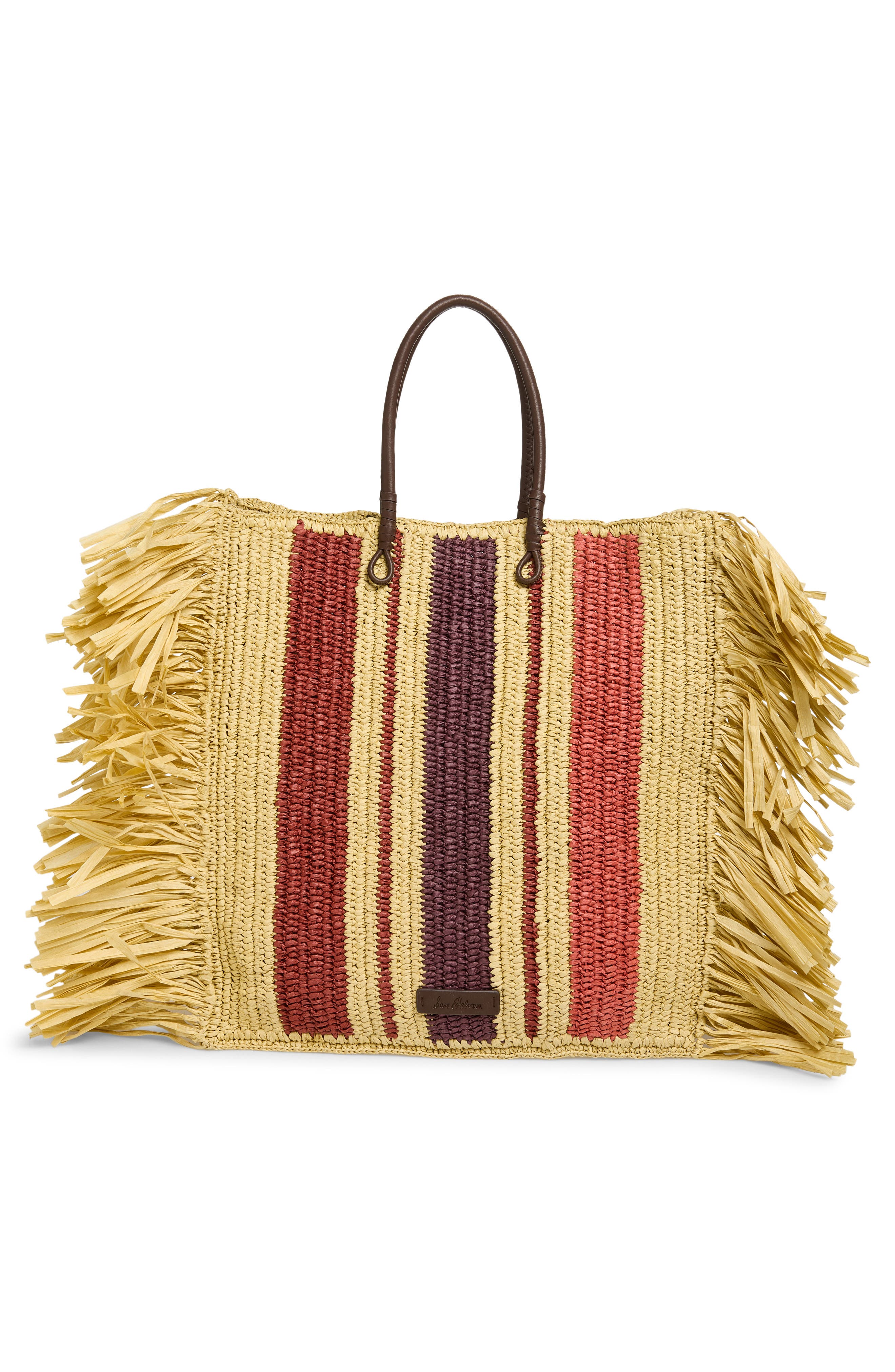 Lily Straw Tote, Alternate, color, NATURAL/ RED