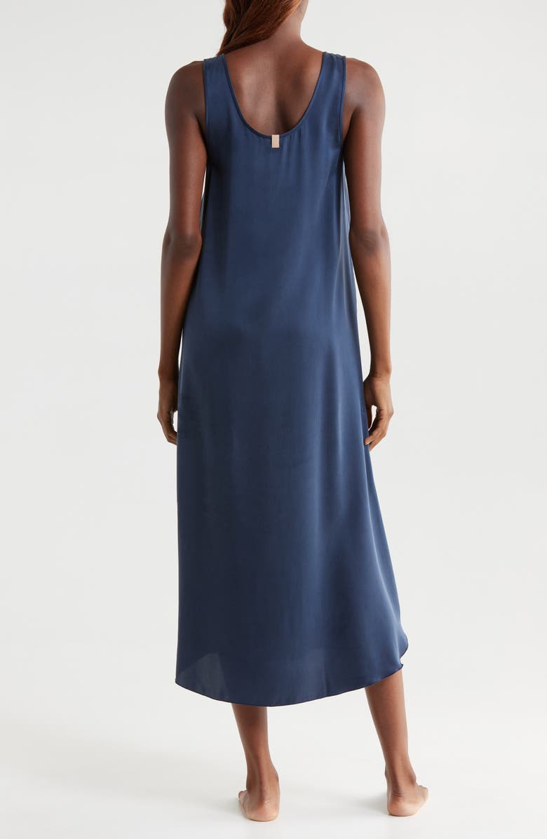 Lunya Tulip Bias Washable Silk Nightgown, Alternate, color, Deep Blue