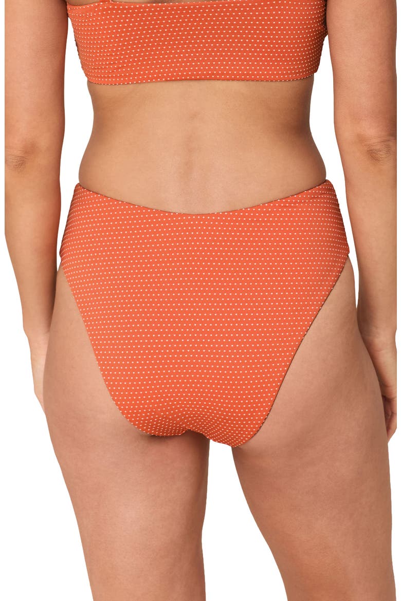 The '90s High Waist Bikini Bottoms, Alternate, color, MARMALADE