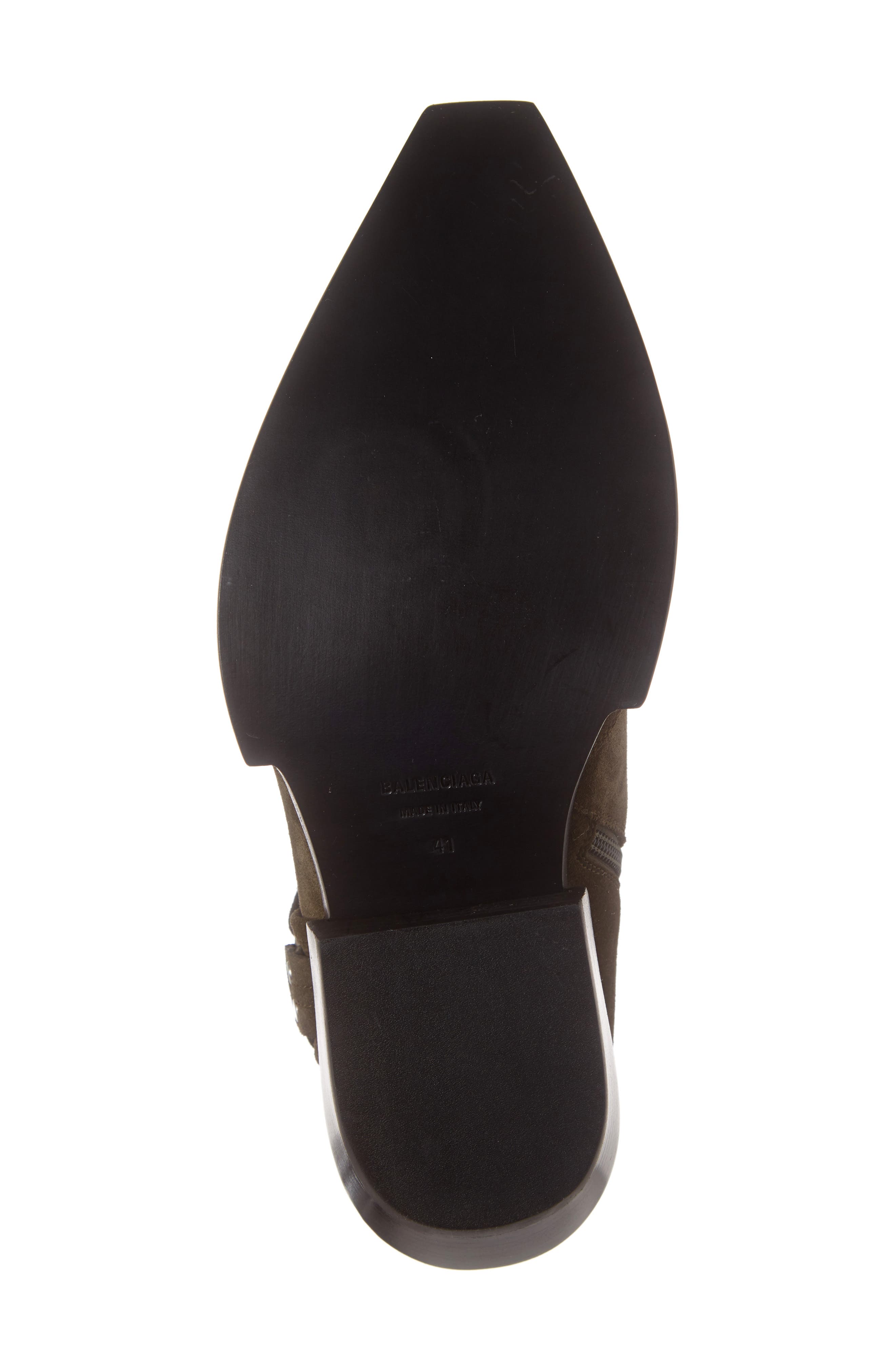 Balenciaga Metal Toe Zip Boot, Alternate, color, 