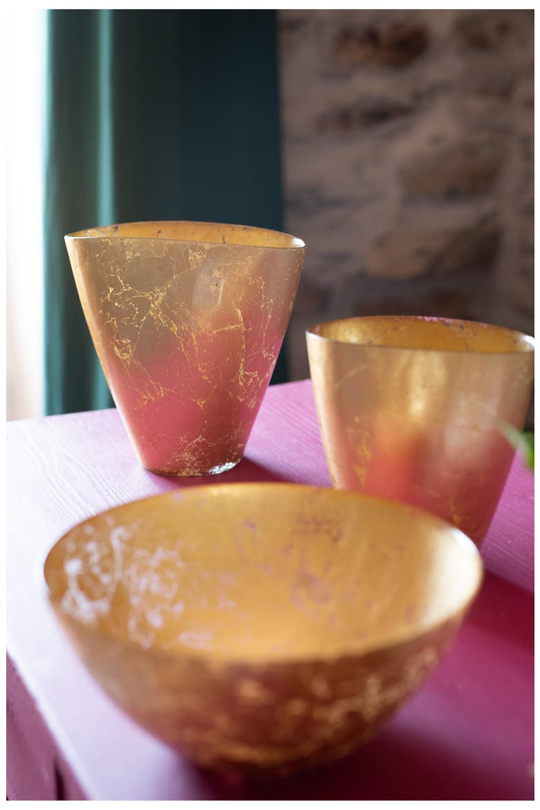 Moon Glass Vase, Alternate, color, GOLD