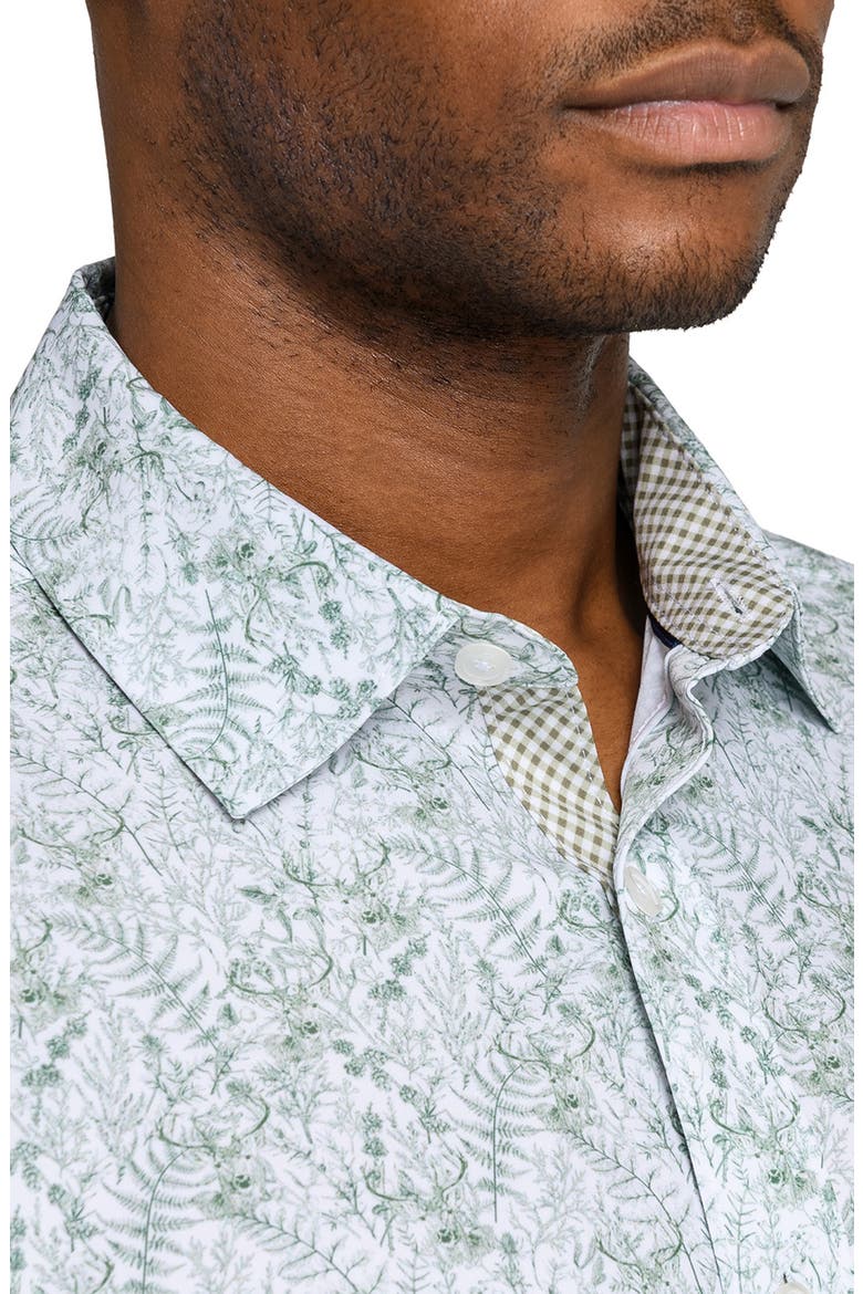 Woods Woven Long Sleeve Basic, Alternate, color, WHITE/GREEN