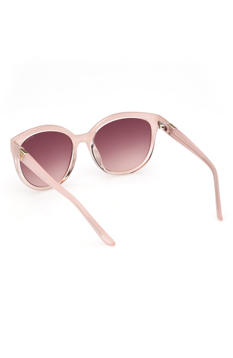 GUESS Round Sunglasses, Alternate, color, Pink / Gradient Bordeaux