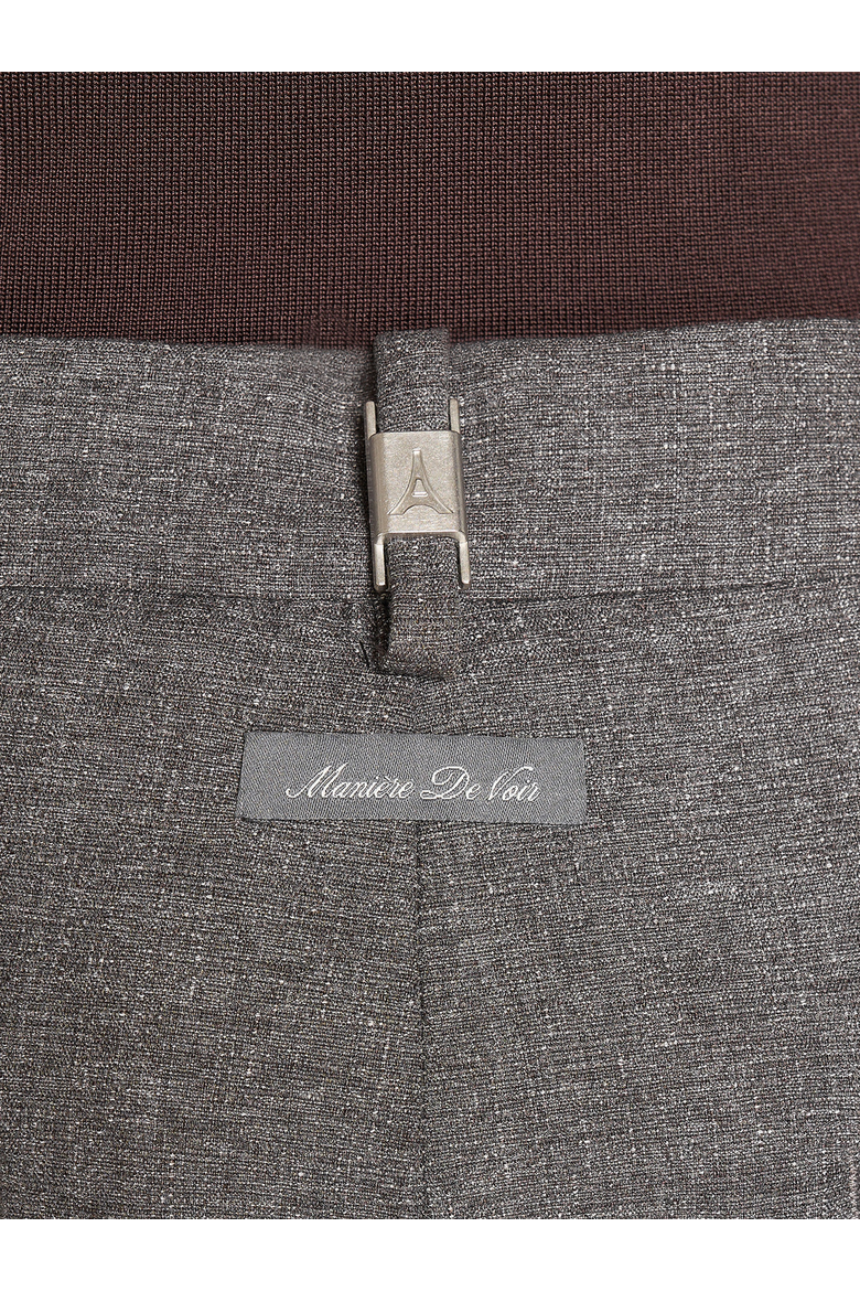 Pierre Pleated Tailored Trousers, Alternate, color, Dark Grey