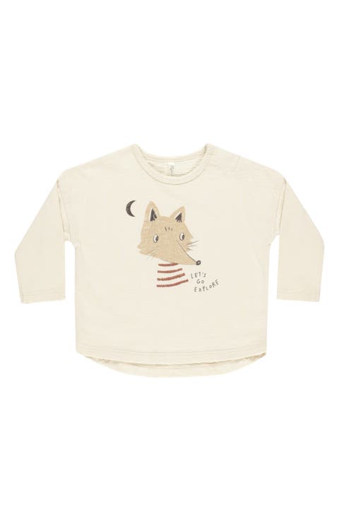 Kids' Long Sleeve Cotton Graphic T-Shirt (Baby & Toddler)