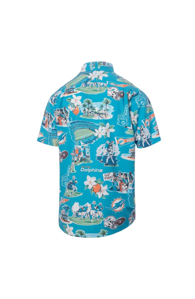 Reyn Spooner Men's Reyn Spooner Aqua Miami Dolphins Scenic Button-Down Shirt, Alternate, color, Aqua
