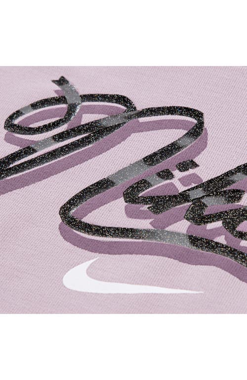 Nike Baby Girls Swoosh On Pointe 2-piece Hoodie And Joggers Set In Purple