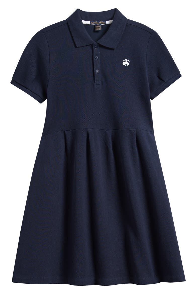 Kids' Knit Polo Dress, Main, color, NAVY