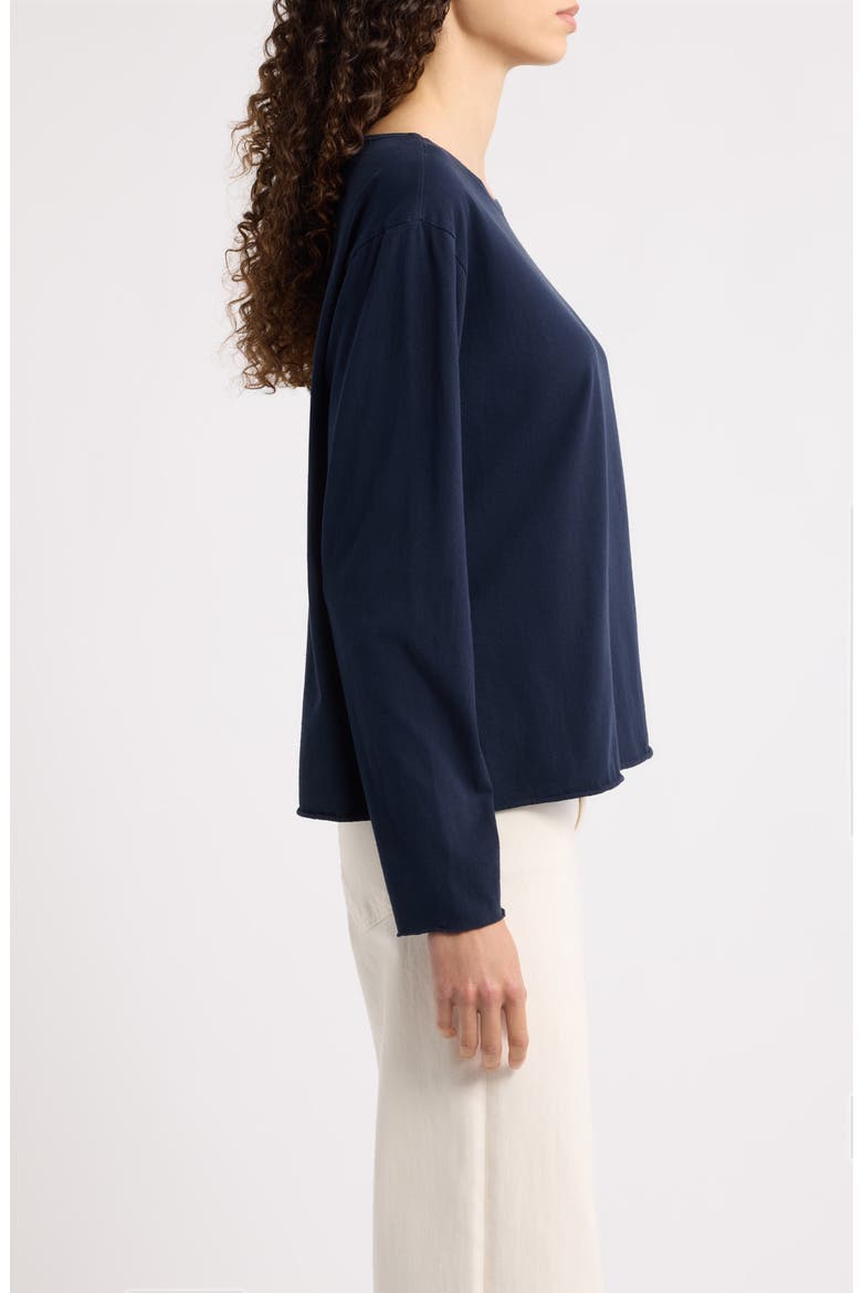 Quinn Long Sleeve Crewneck T-Shirt, Alternate, color, CLASSIC NAVY