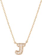 BP. Pavé Crystal Initial Necklace