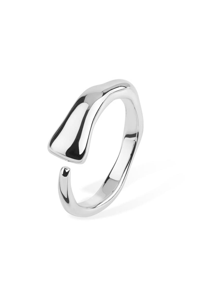 Lucy Quartermaine Silver Icicle Open Ring Adjustable, Main, color, Sterling Silver