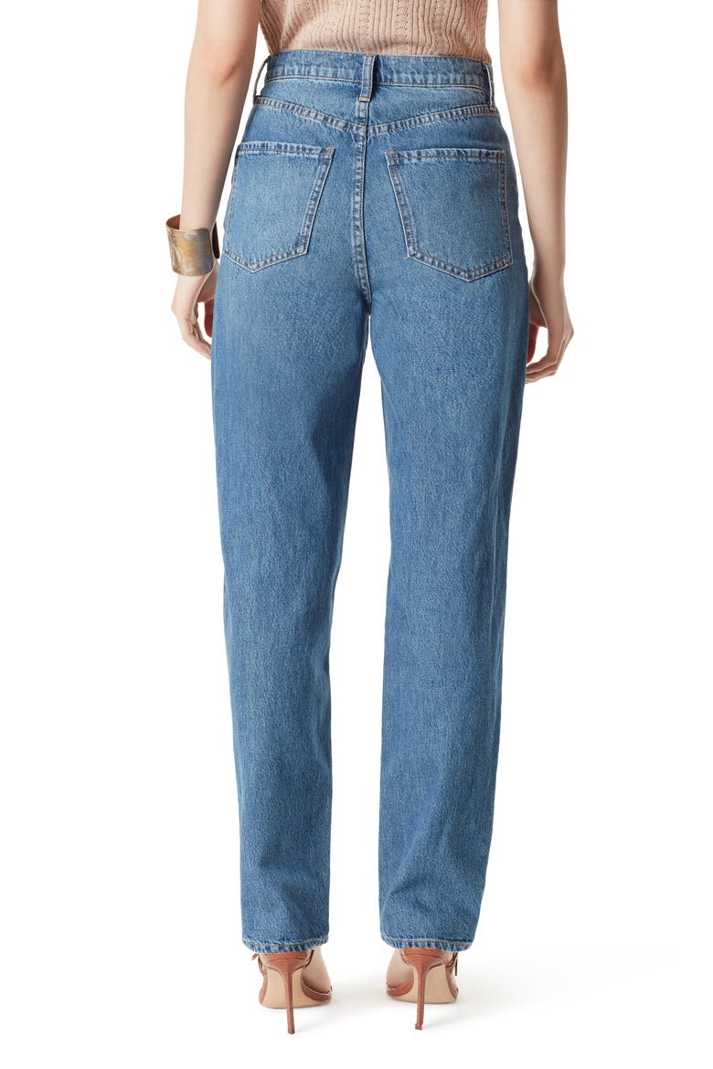 Yaro High Waist Ripped Nonstretch Jeans, Alternate, color, SKYLINE