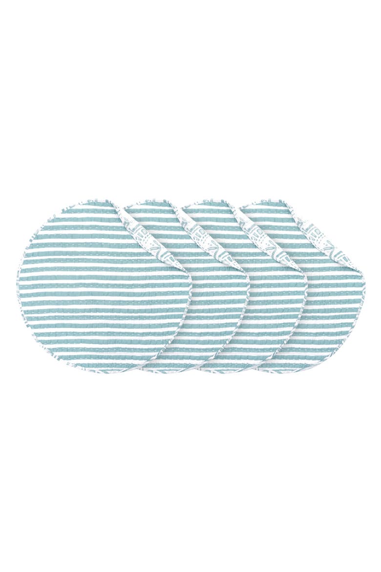 Halsey Round Set of 4 Placemats 17", Alternate, color, Blue