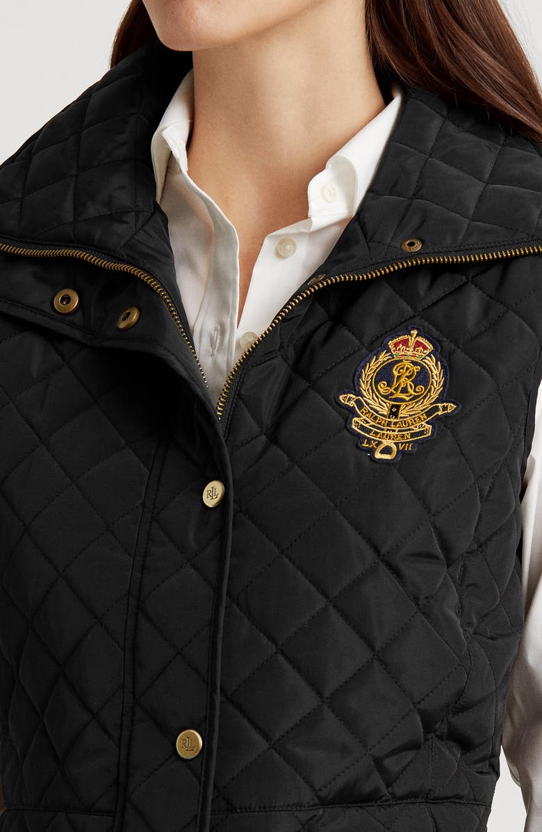 Lauren Ralph Lauren Quilted Crest Vest, Alternate, color,