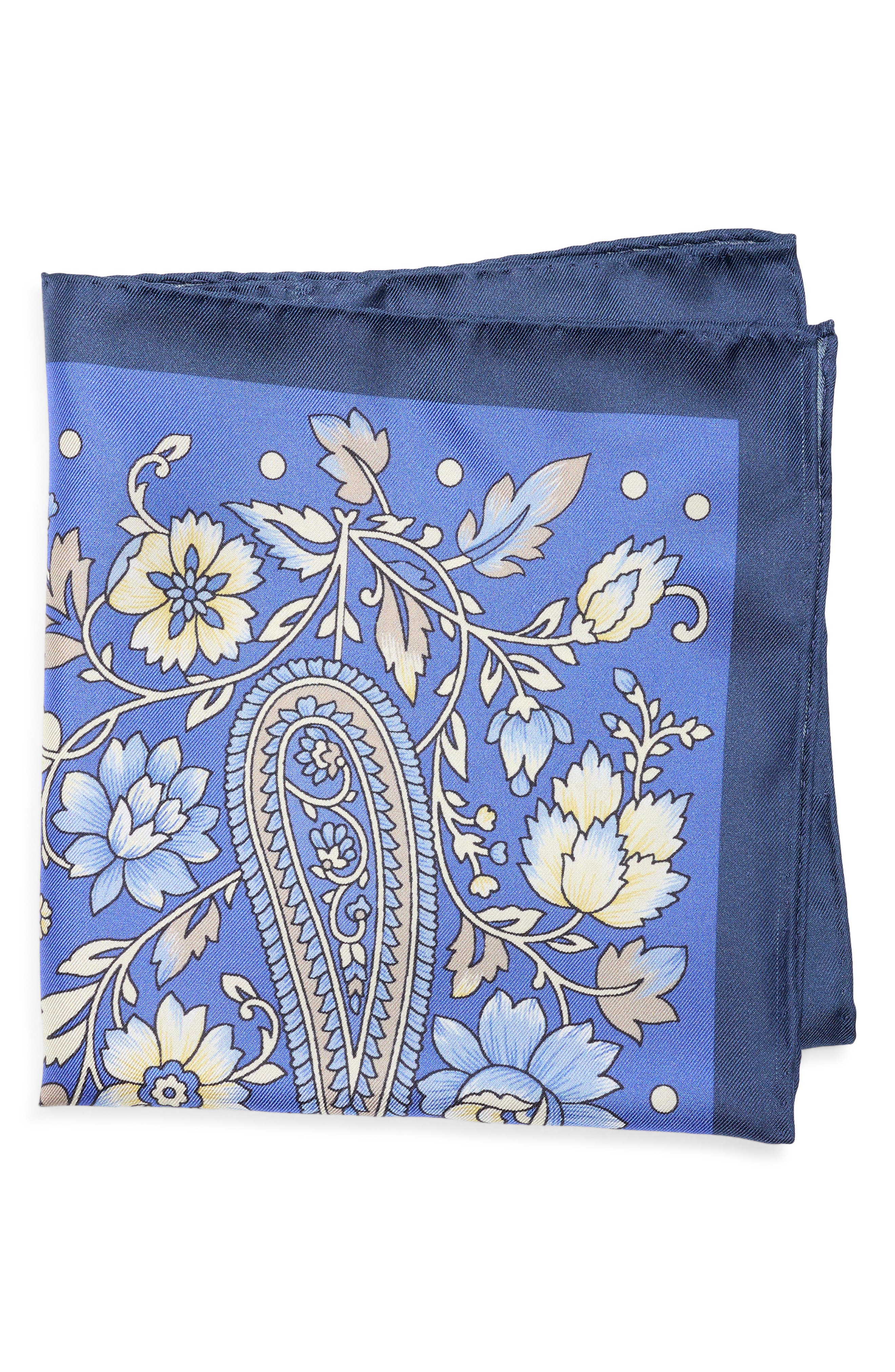 Paisley Floral Pocket Square