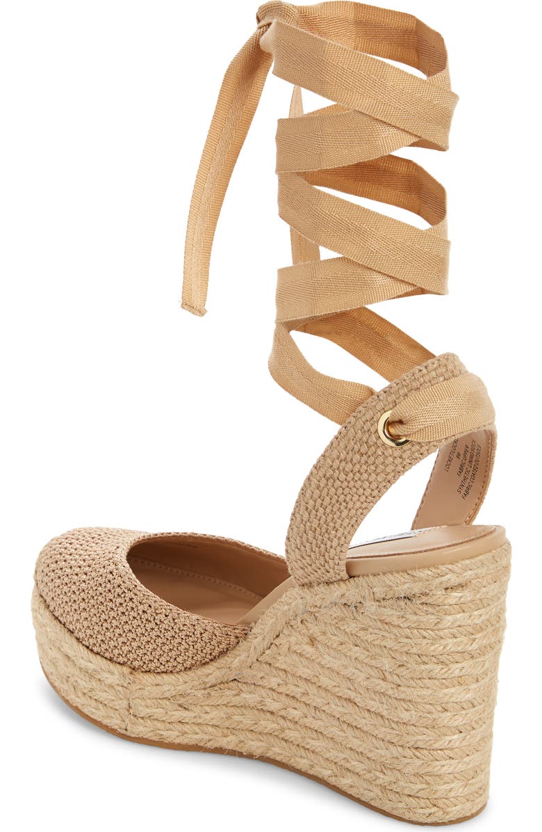 Steve Madden Locket Ankle Strap Espadrille Wedge Pump, Alternate, color,